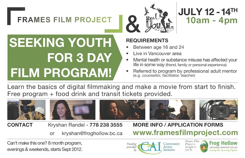 Reel Youth Frames video production program